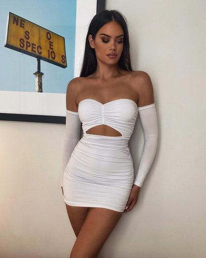 Isa Off-Shoulder Dress